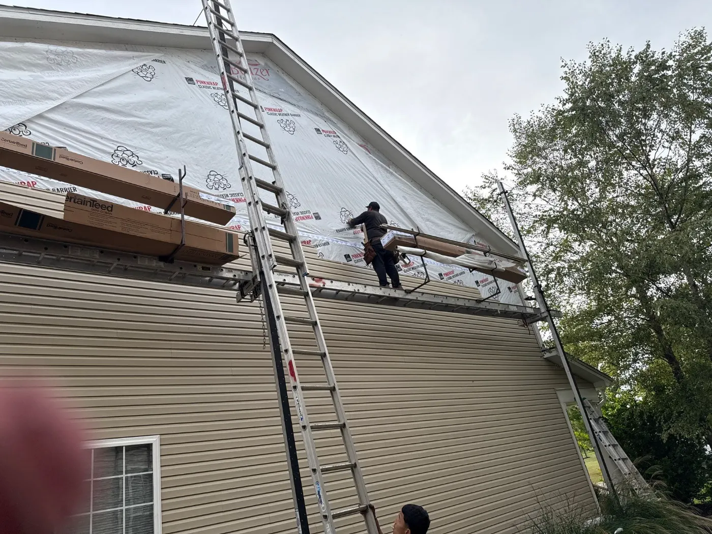 Siding installation documented in Bargersville
